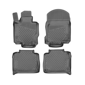 Mercedes GLE V167 Floor Mats - Omac - Rubber TPE - Black - '19-'25 Mercedes GLE V167 Floor Mats - Omac - Rubber TPE - Black - '19-'25
